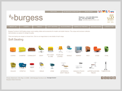 Burgess furniture Website Search Engineering Optimisation